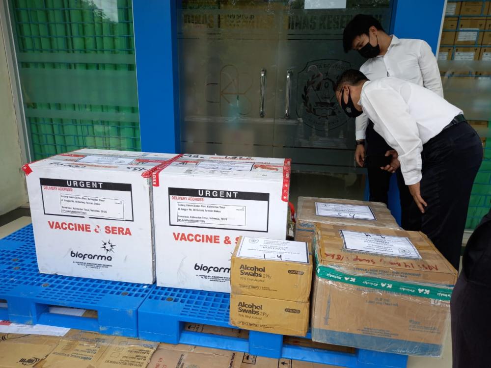 3.840 Vaksin Sinovac Tiba di Bontang