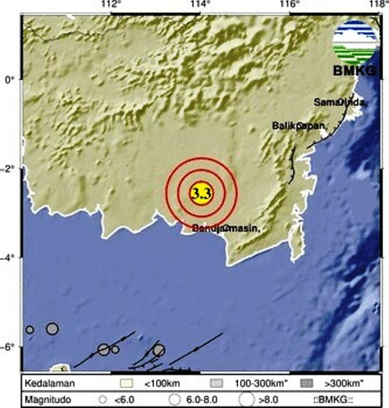 Gempa M 3,3 Guncang Kapuas, Aktivitas Seismik Kalimantan Terus Berlanjut