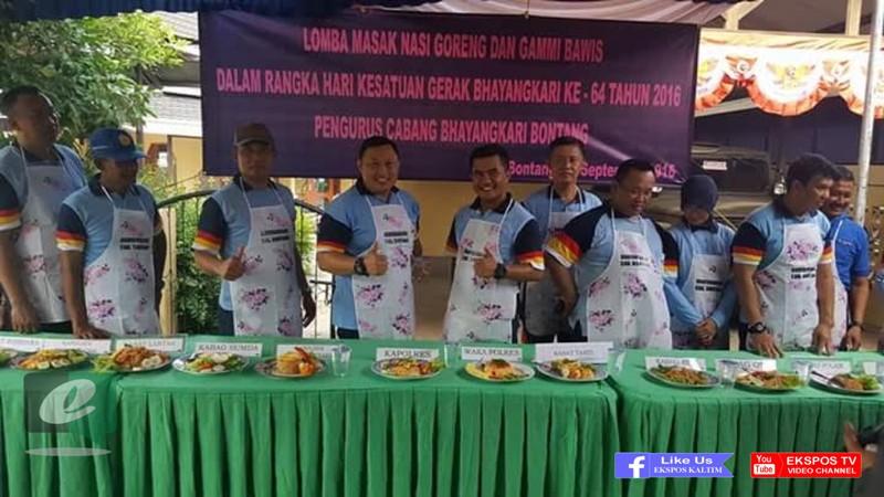 Rayakan HKGB Ke-64, Jajaran Polres Bontang Adu Jago Masak