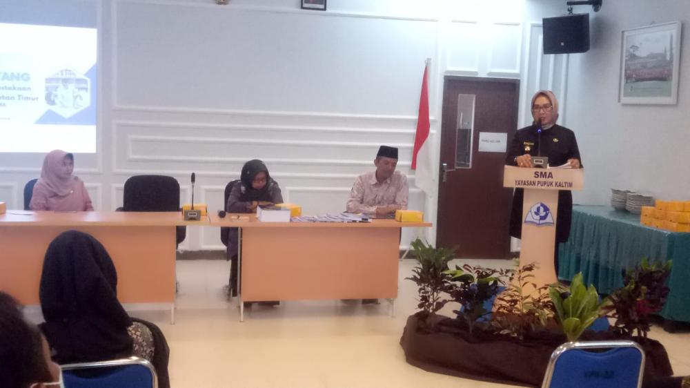 Wawali Bontang Sambut Kunjungan Tim Penilai Lomba Perpustakaan SMA Tingkat Kaltim 2023 