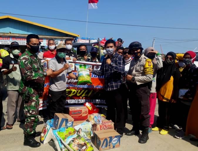 Peduli Terhadap Sesama, Loktuan Salurkan Bantuan Korban Kebakaran