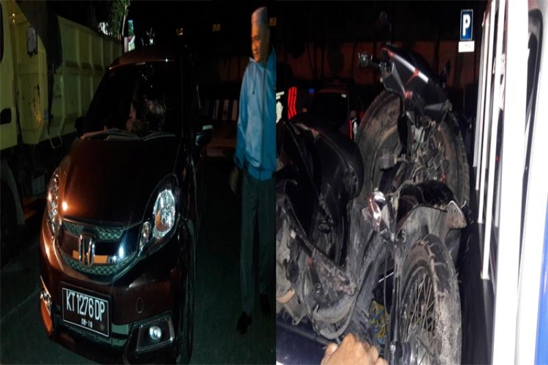 HINDARI KEJARAN POLISI, VARIO SEREMPET MOBIL DEWAN
