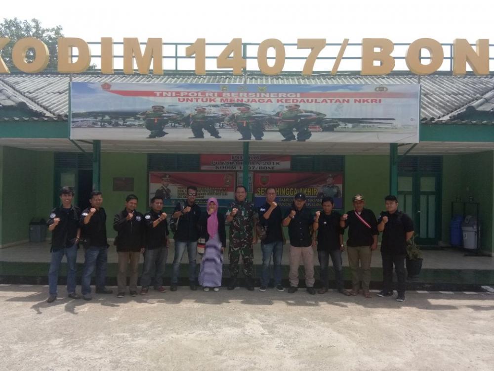 Sehari Jelang Pelantikan, Pengurus WIB Sambangi Dandim Bone