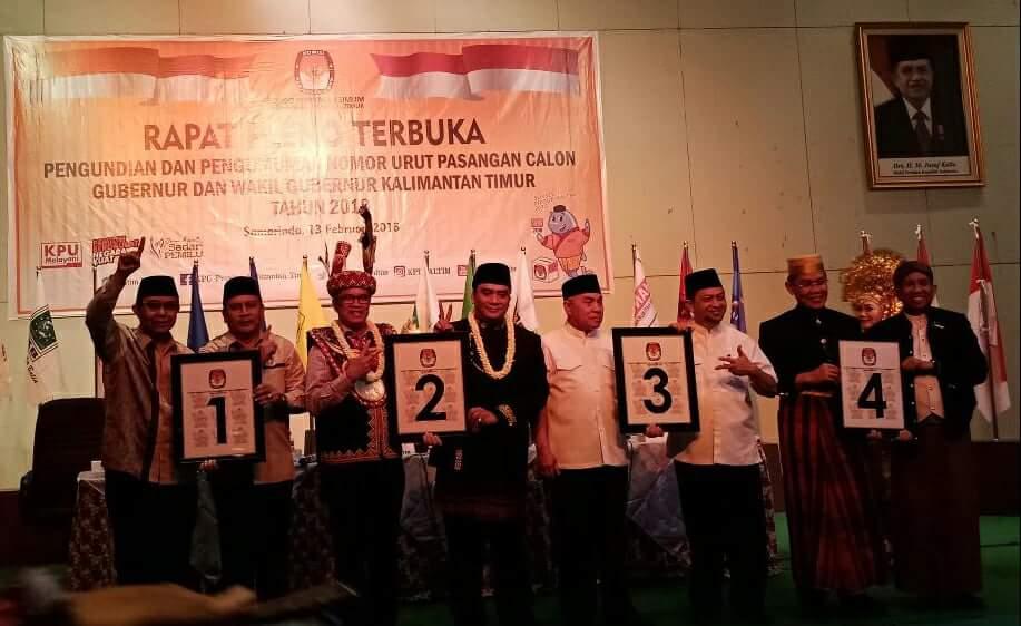 Uniknya Proses Pengundian Nomor Urut Paslon Pilgub Kaltim