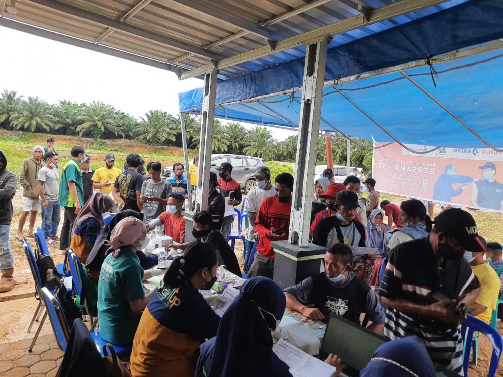 PKT Proaktif Gelar Vaksinasi Booster Bagi Masyarakat Rantau Pulung