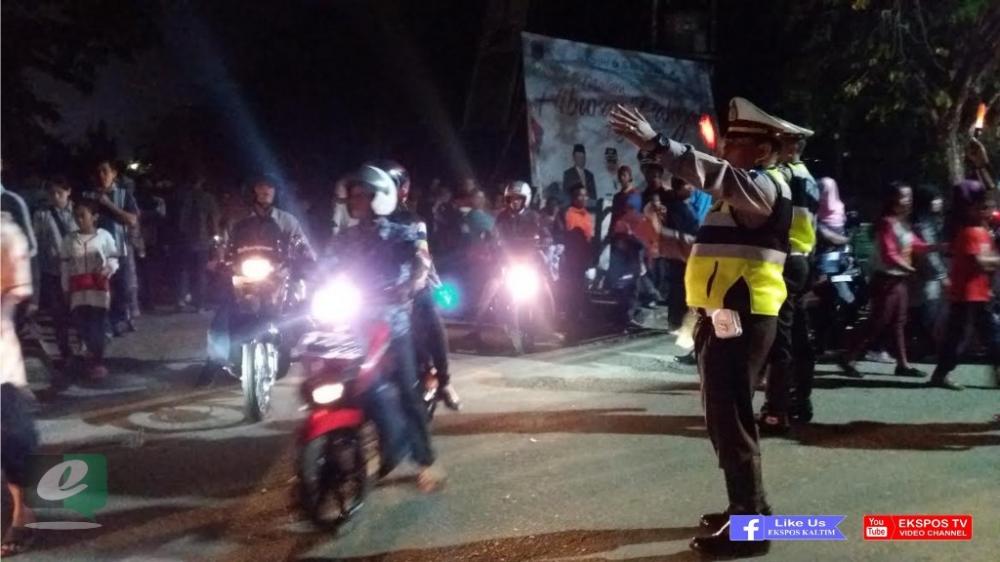 Urai Kemacetan di Malam Tahun Baru, Polres Bontang Berlakukan Sistem Satu Jalur