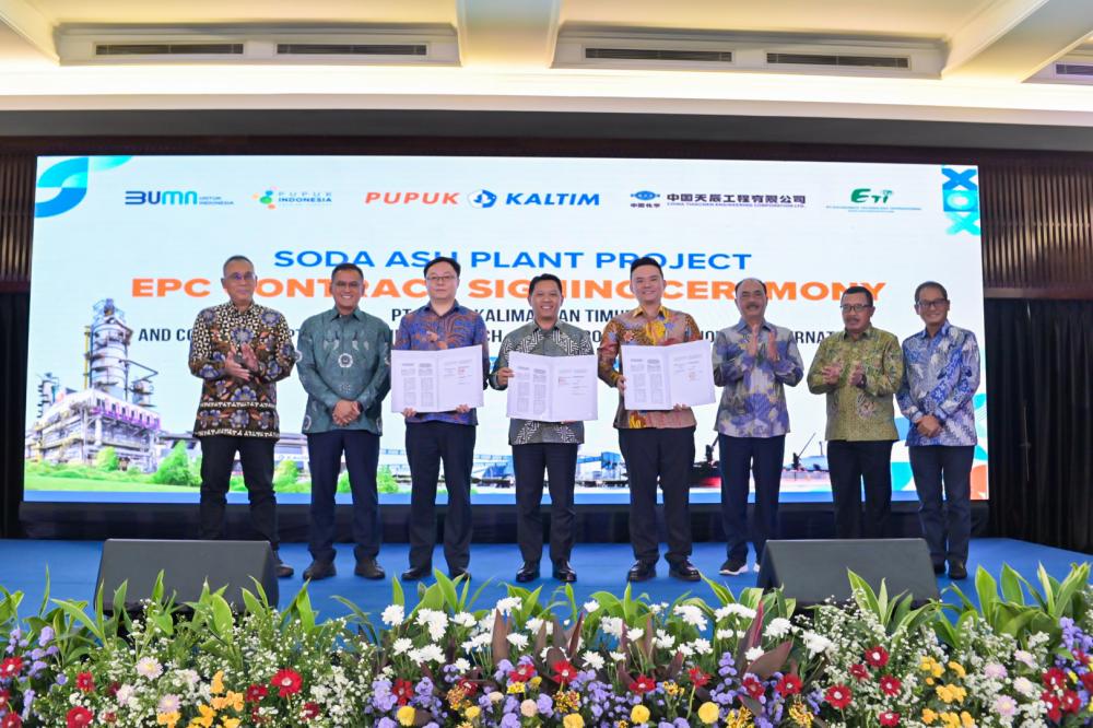 Tanda Tangani Kontrak EPC, Pupuk Kaltim Siap Bangun Pabrik Soda Ash Pertama di Indonesia 