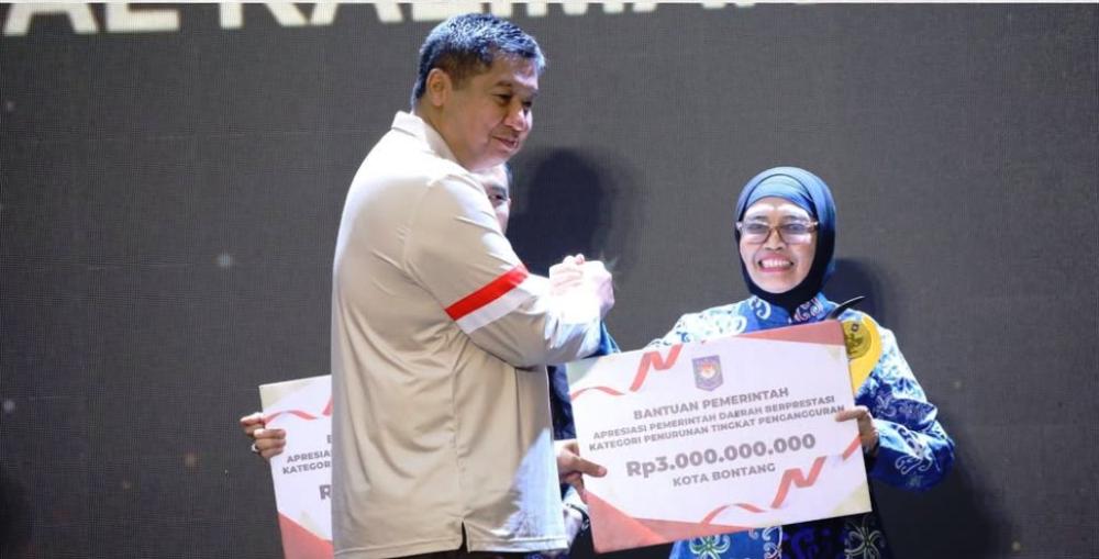 Bontang Terbaik I Penurunan Pengangguran 2026, Raih Insentif Rp3 Miliar dari Kemendagri