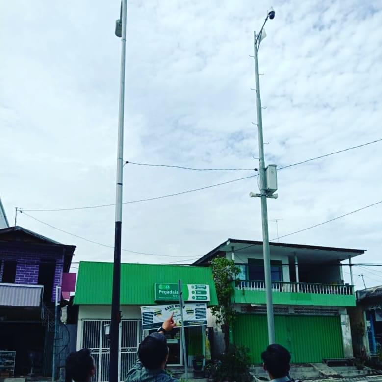 Pantau Keadaan Wilayah, Kelurahan Loktuan Pasang CCTV dan Toak 