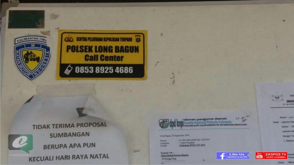 Kepolisian Mahulu Sebar Stiker Call Center Sentra Pelayanan Kepolisian Terpadu