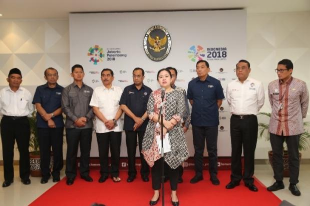 Menko PMK: Keamanan Jadi Fokus utama di Perhelatan Asian Games 2018