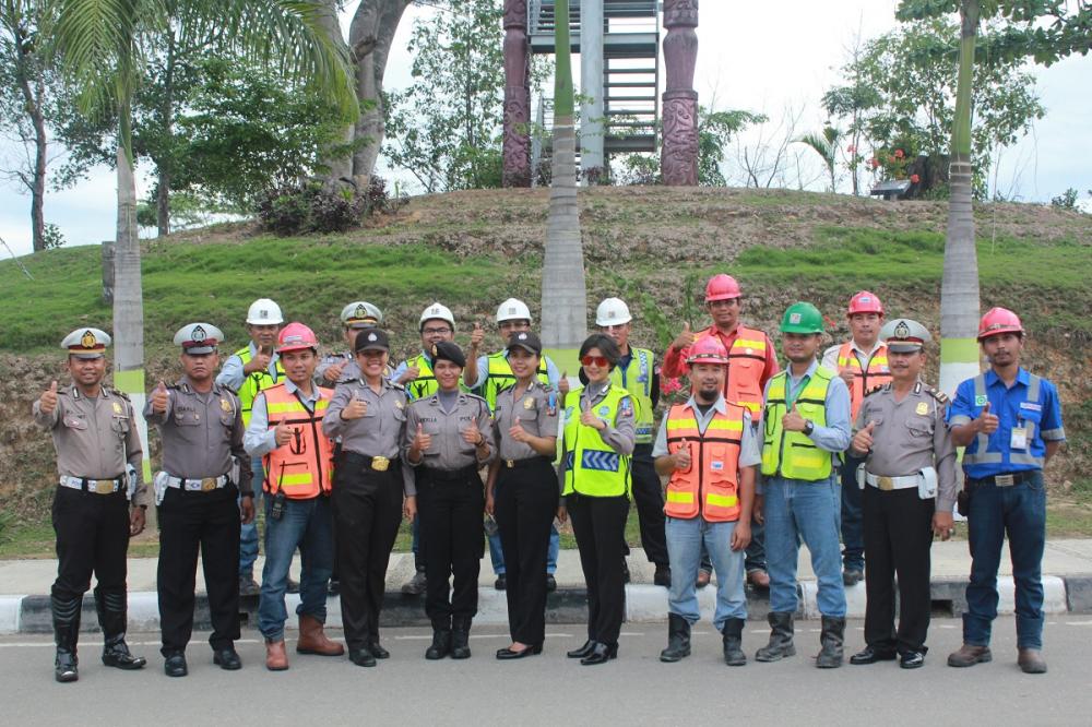 SATLANTAS POLRES BONTANG GANDENG PT PAMA DALAM GELARAN OPERASI PATUH MAHAKAM 2016