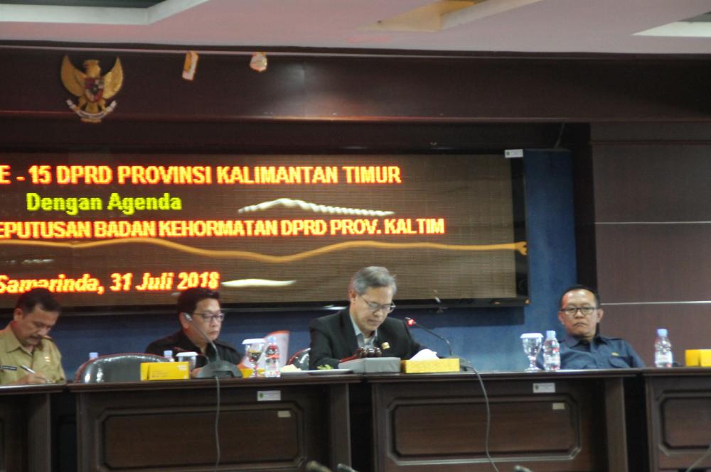 BK DPRD Kaltim Rekomendasikan Sokhip Diberhentikan