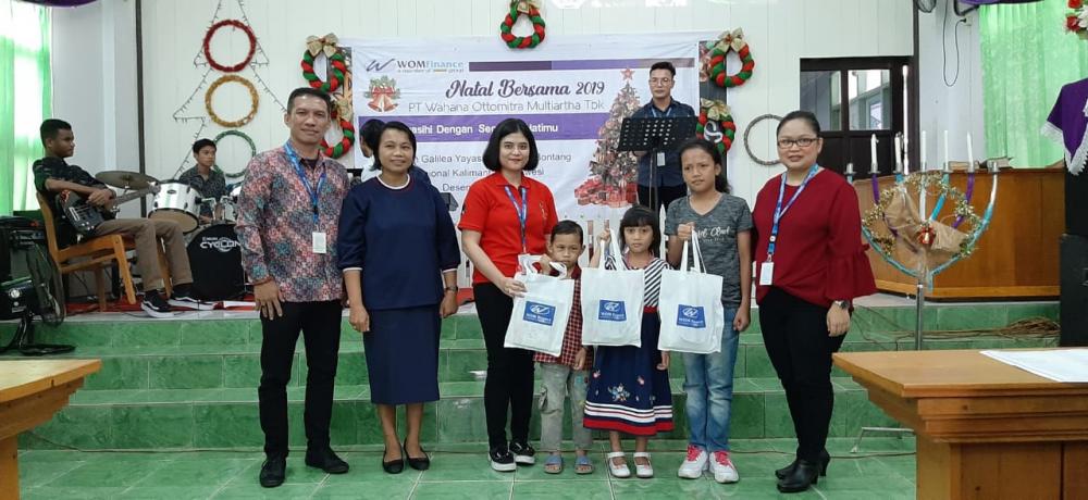 Lewat CSR, PT WOM Finace Gelar Perayaan Natal di Sekolah Galilea Bontang