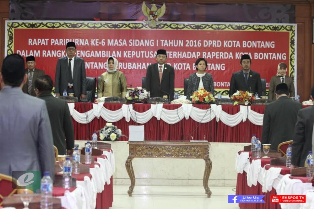 Perubahan APBD Kota Bontang 2016 Diparipurnakan