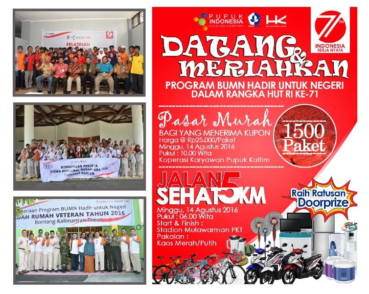 PUPUK KALTIM GELAR KEGIATAN BERBASIS KEBERSAMAAN DAN PENGABDIAN UNTUK NEGARA