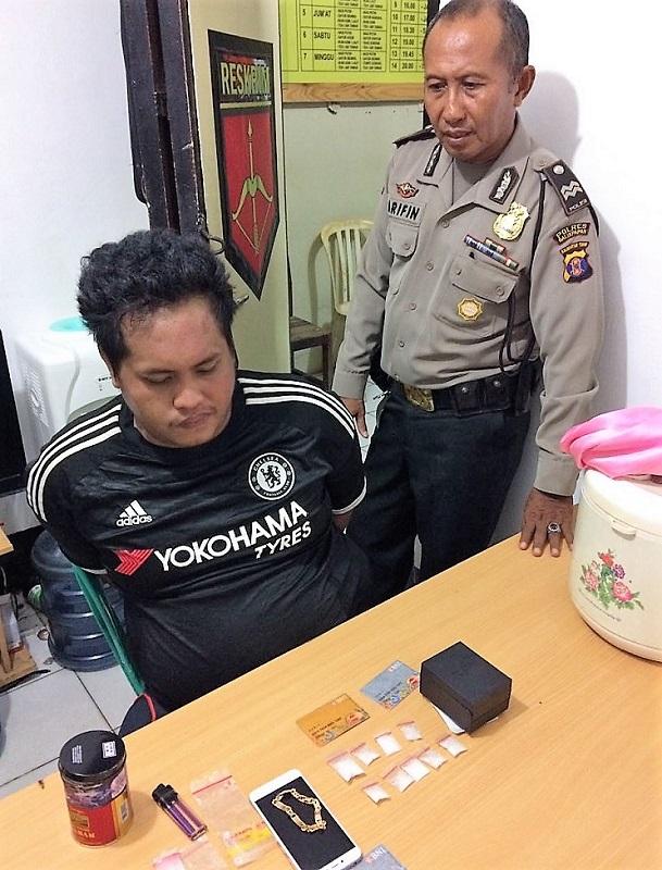 Kejar Penjambret Kambuhan, Dapati Sembilan Poket Sabu Siap Edar