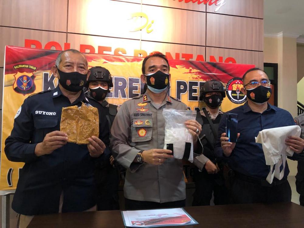 Sempat Dibuang, Polres Bontang Amankan Sabu Senilai Rp 1 Miliar