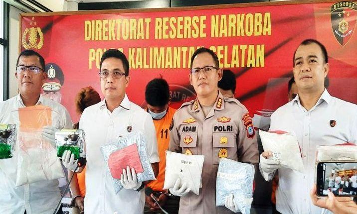 Polda Kalsel Tangkap Operator Fredy Miming: 8,7 Kg Sabu Disita!