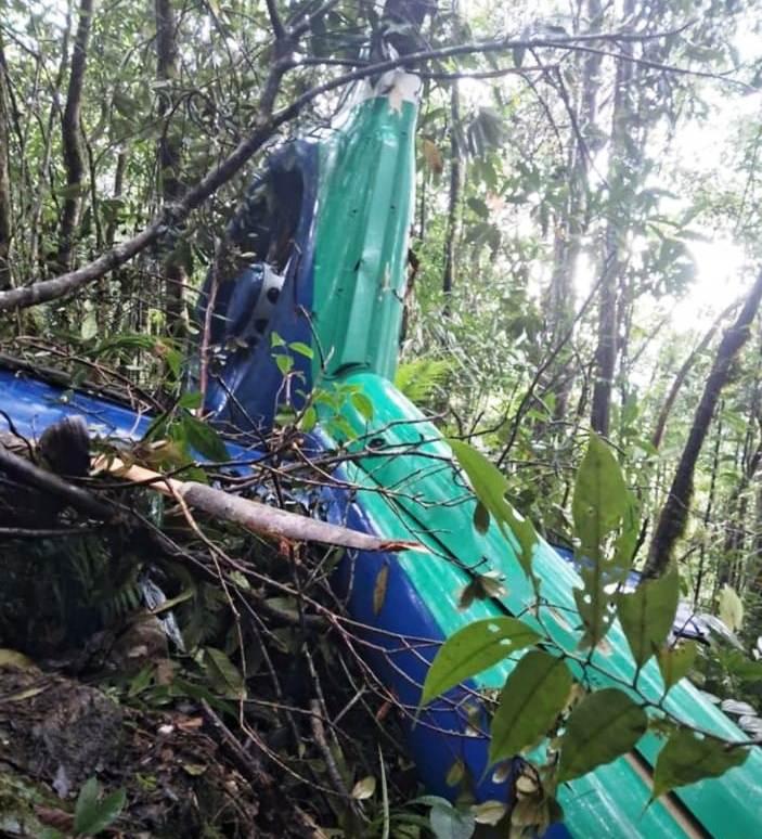 Heli yang Hilang di Kalsel Ditemukan di Hutan Mentewe 