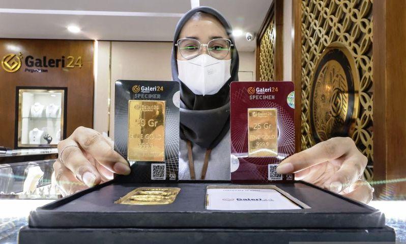 Emas Kembali Mengilap, Harga Antam Naik Rp35 Ribu dalam Sehari