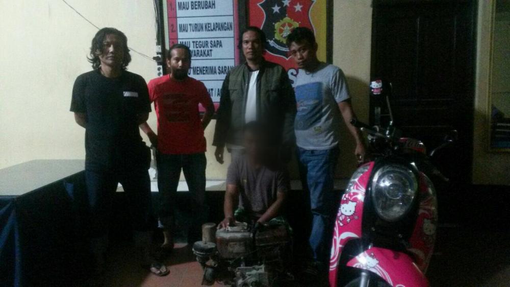 Polsek Tanete Riattang Bekuk Maling Mesin Molen