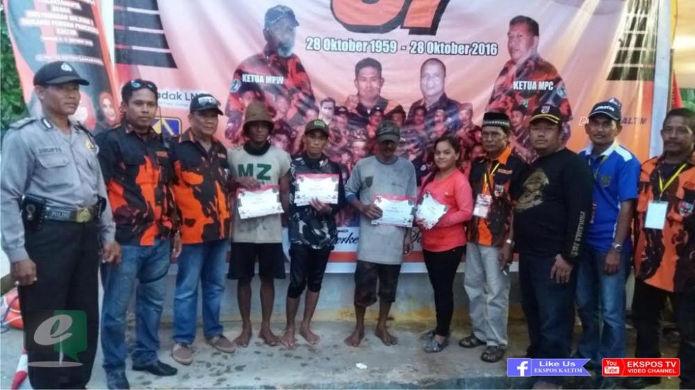 Peringati HUT Ke-57, Pemuda Pancasila Bontang Gelar Lomba Balap Perahu Mesin