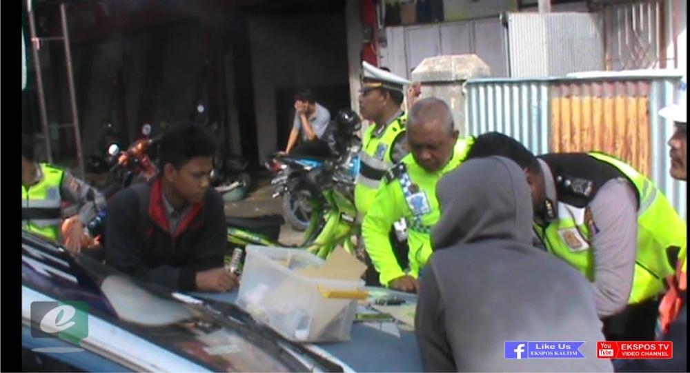  Tekan Laka Lantas, Polantas Bontang Gelar Razia di Sejumlah Titik Traffic Light