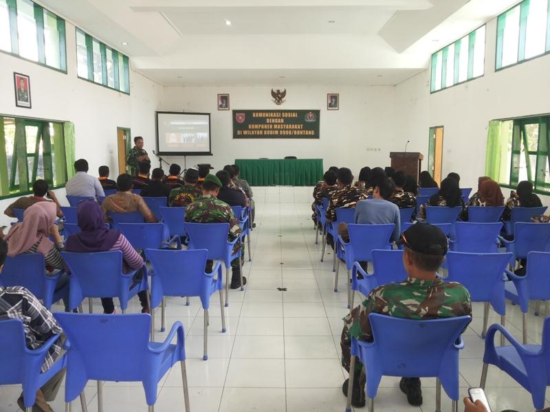KODIM 0908 BONTANG GELAR KOMUNIKASI SOSIAL DENGAN KOMPONEN MASYARAKAT