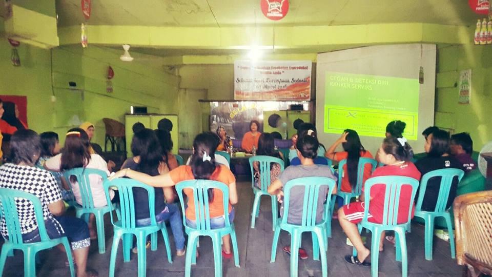 SRIKANDI HANURA DAN TIM MEDIS RSUD BONTANG, MELAKUKAN SOSIALISASI PENCEGAHAN KANGKER SERVIKS