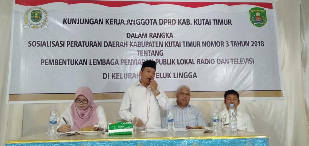 Literasi Media, Anggota DPRD Kutim Beri Arahan Penyiaran Radio dan TV Lokal Kutim.