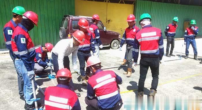 Berantas Pengangguran, Disnaker Bontang Bekali Pencaker Keterampilan Scaffolding