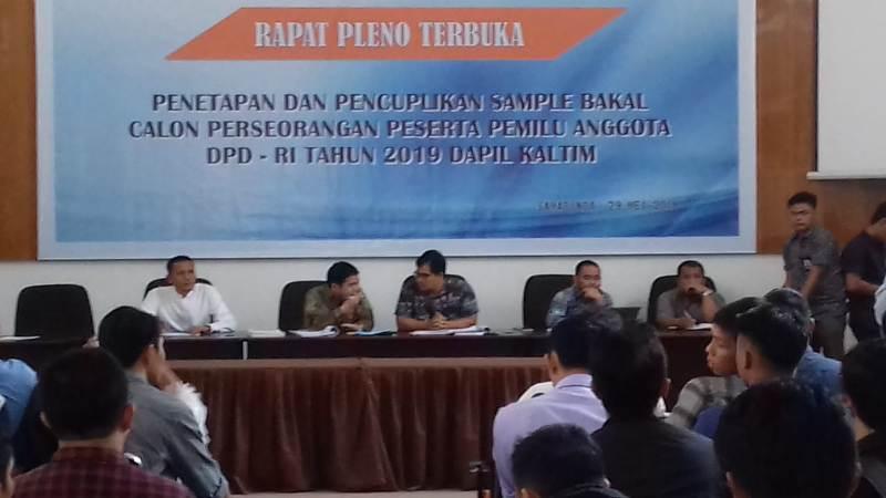 Delapan Bakal Calon DPD RI Dapil Kaltim Dinyatakan Gugur