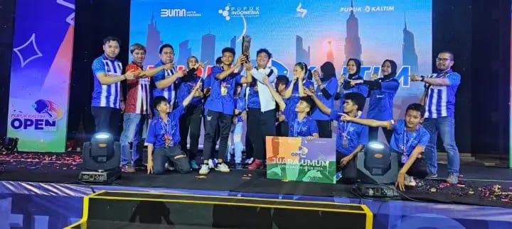 Sabet Enam Medali Emas, Pupuk Kaltim Raih Juara Umum Turnamen Tenis Meja Open 2024