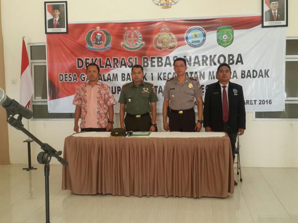 KODIM 0908 BONTANG AKAN MENJADIKAN KELURAHAN TELIHAN SEBAGAI DAERAH BEBAS NARKOBA