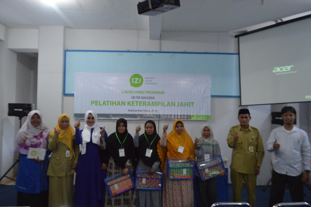 Kedua kalinya, Izi Kaltim launching Program Pelatihan Keterampilan Jahit