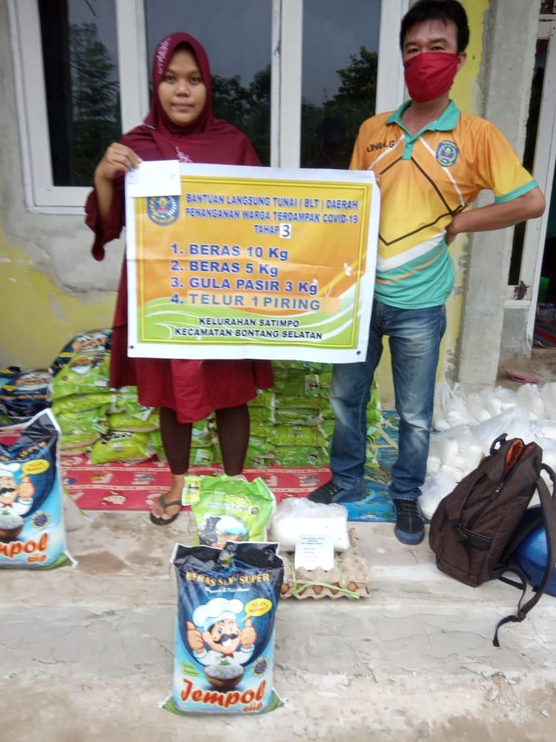 Satimpo Salurkan BLT dan BPNT Tahap Ketiga