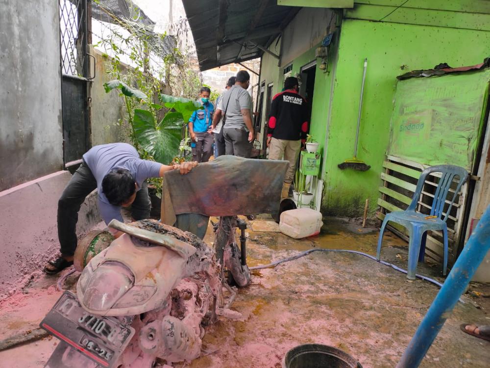 Satu Unit Motor Ludes Terbakar di Bontang, Penyebab Belum Diketahui