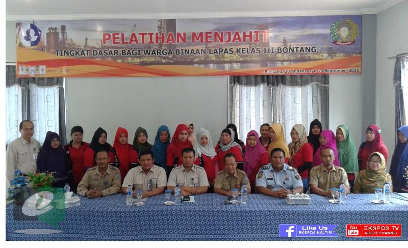 PUPUK KALTIM BERIKAN PELATIHAN MENJAHIT KE WARGA BINAAN LAPAS KELAS III BONTANG