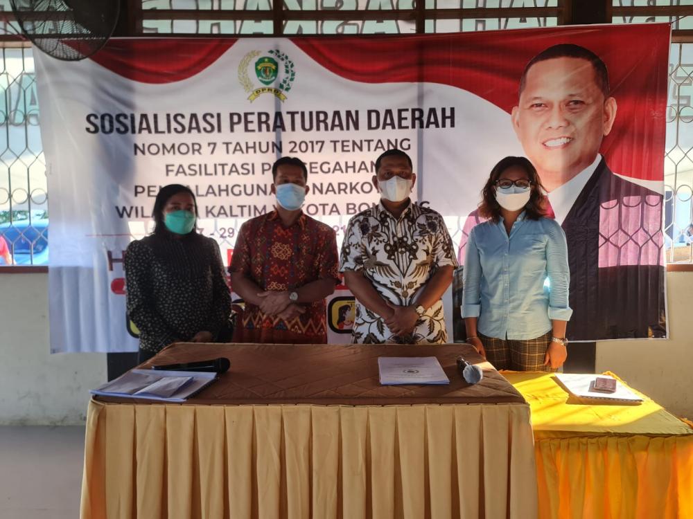 Henry Pailan Kembali Sosialisasikan Perda Penyalahgunaan Narkotika di Bontang