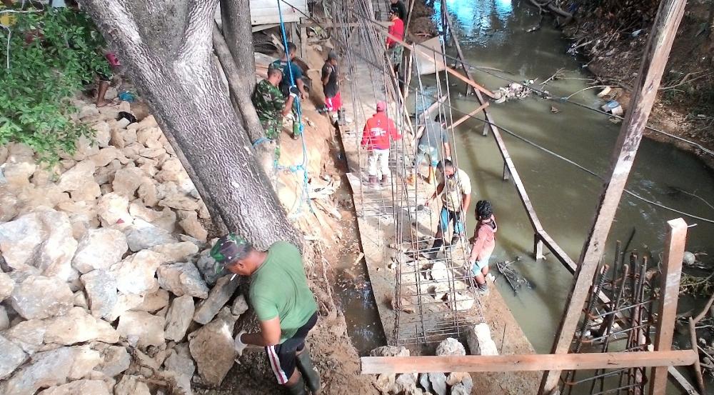 PROGRES PEMBANGUNAN SIRING SUNGAI, KEGIATAN TMMD CAPAI 50 PERSEN