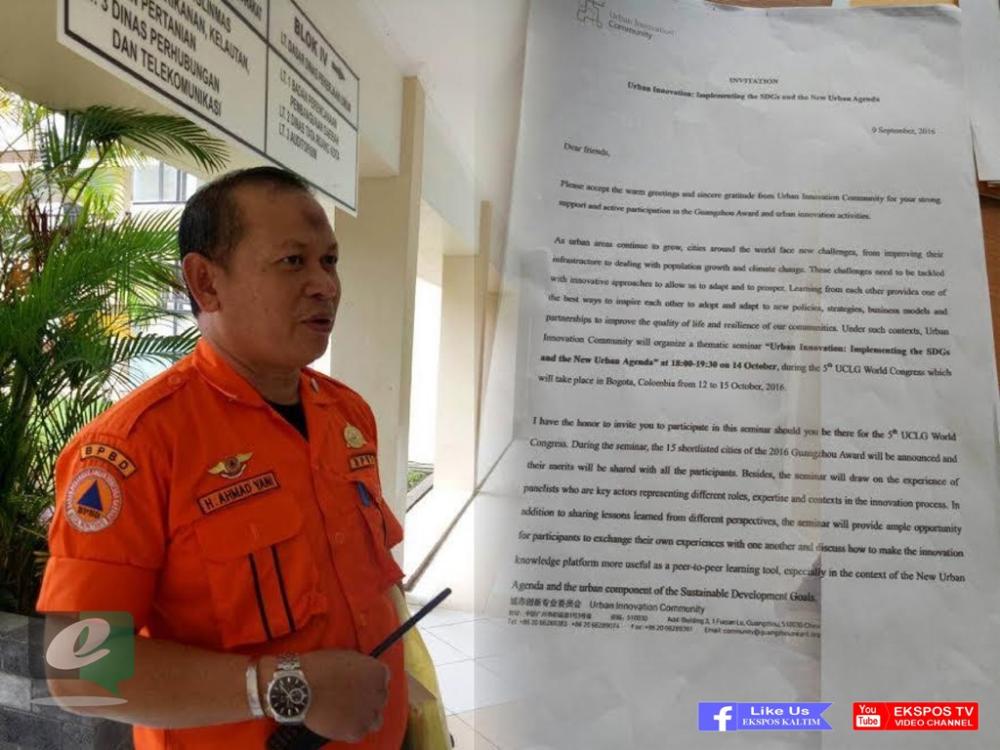 BPBD Bontang Terima Undangan Urban Inovation Community Dari Kolombia