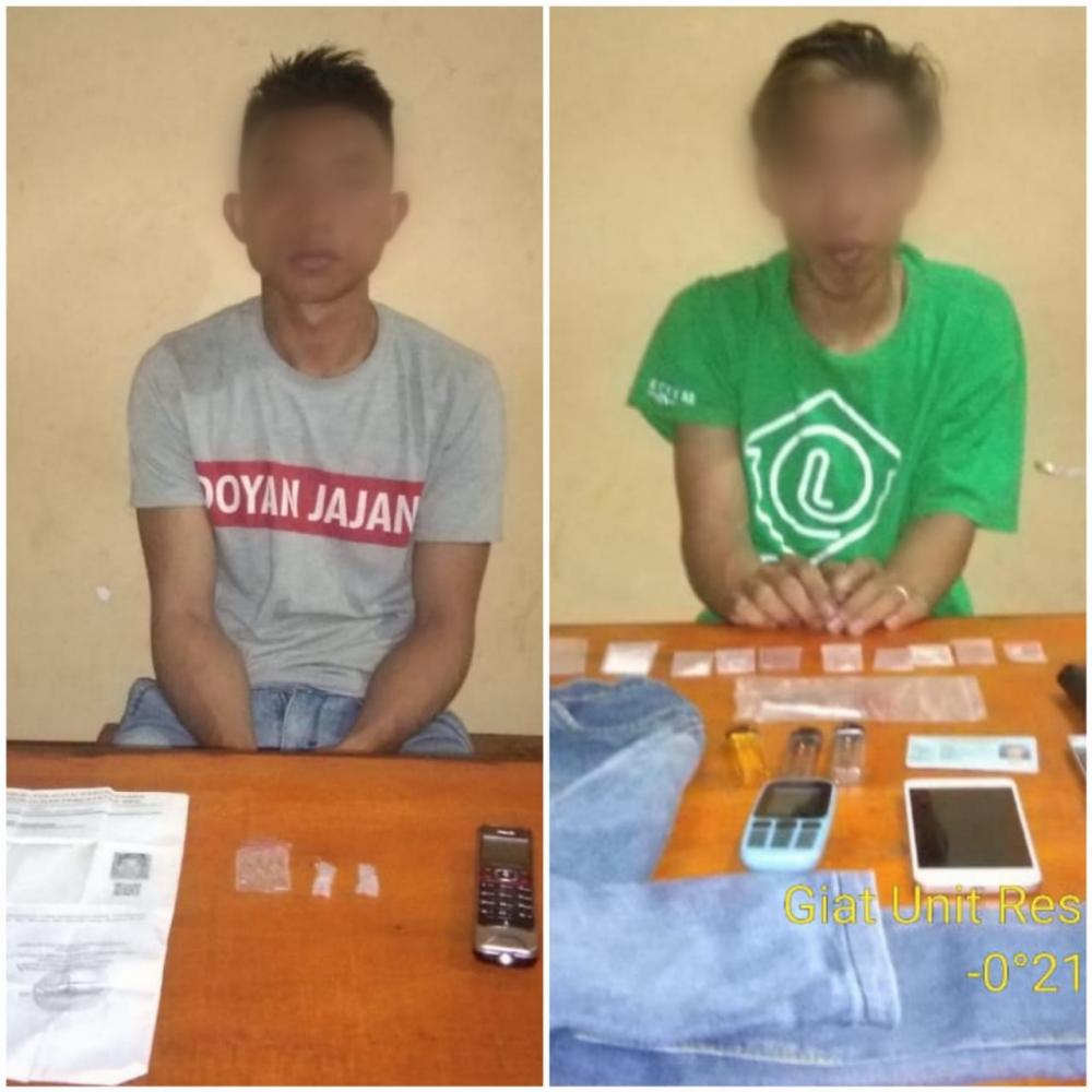Jajaran Polres Bontang Ringkus 2 Pelaku Narkoba di Muara Badak