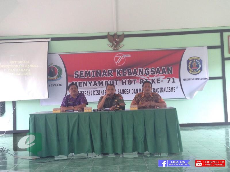 DANDIM 0908 BONTANG JABARKAN POTENSI DISINTEGRASI BANGSA