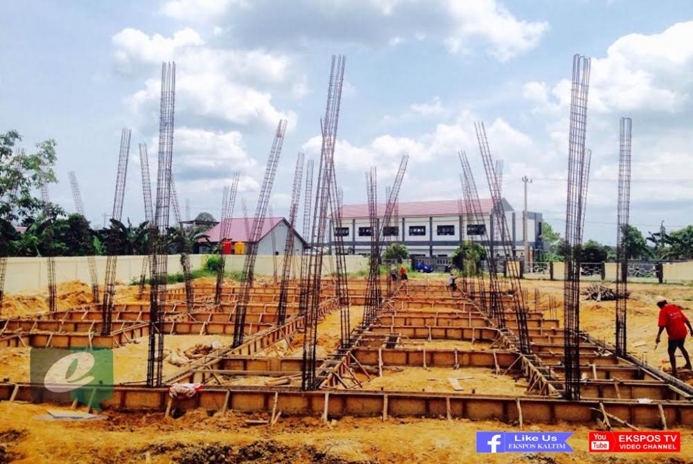 Progres Pembangunan Kantor Kelurahan Guntung Capai 20 Persen