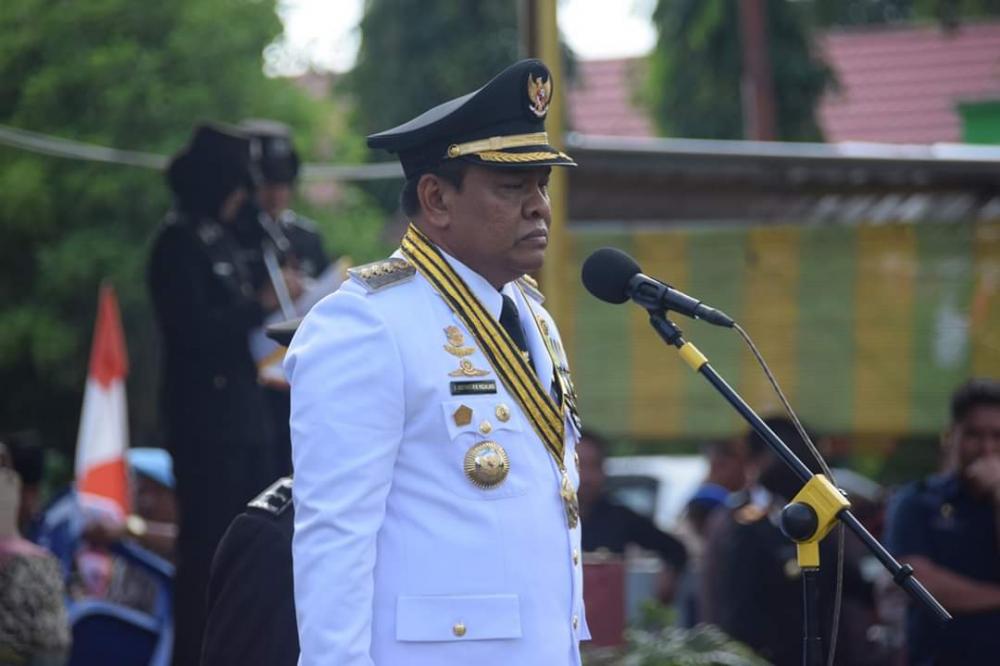 Bupati Bone Pimpin Upacara HUT Bhayangkara ke-73