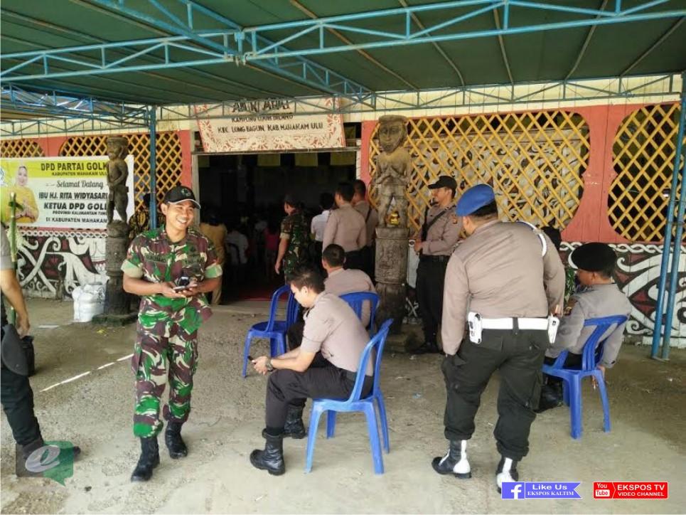 Aparat TNI-Polri di Mahulu Amankan Pelantikan Pengurus DPD II Golkar 