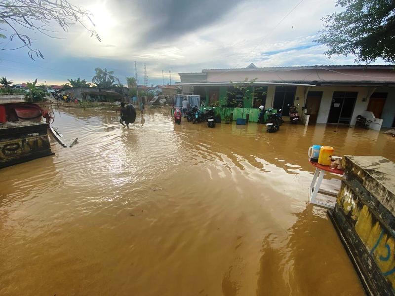 Hujan Deras Guyur Bontang, Rumah Warga di Api-Api Tergenang Lagi