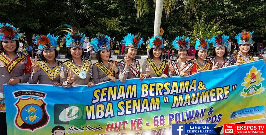 LOMBA SENAM MAUMERE, POLWAN POLRES BONTANG JUARA 2 SE-POLDA KALTIM