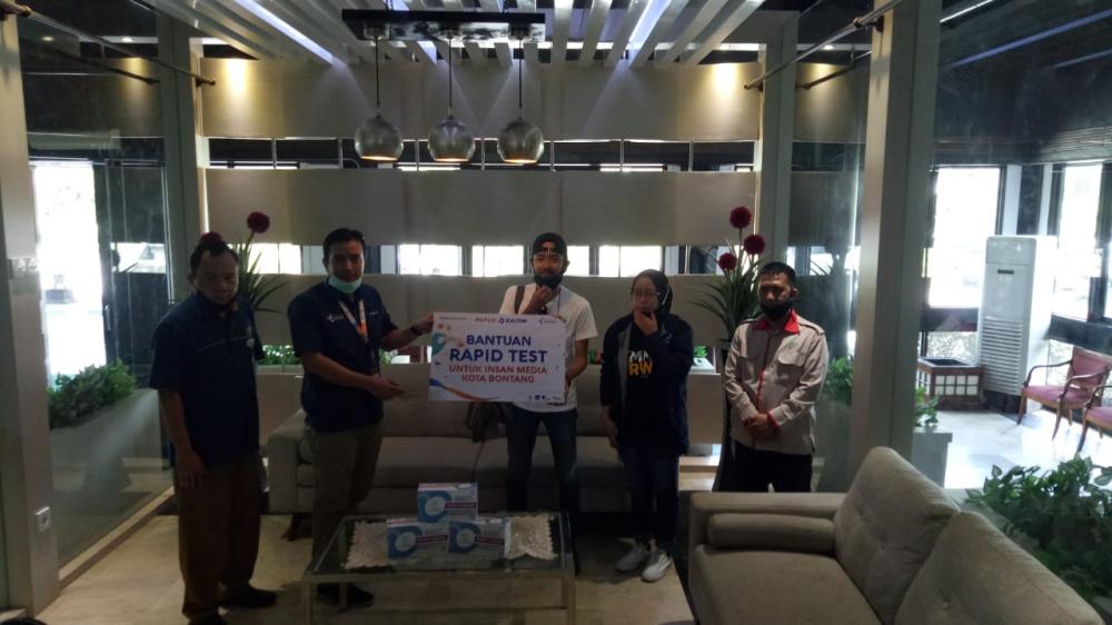Rentan Terpapar Covid-19, Pupuk Kaltim Fasilitasi Rapid Test Puluhan Jurnalis Bontang